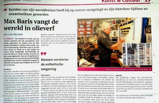 De wereld in olieverf
